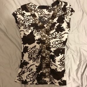 Small Brown Floral Top